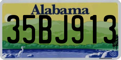 AL license plate 35BJ913