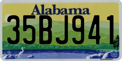 AL license plate 35BJ941