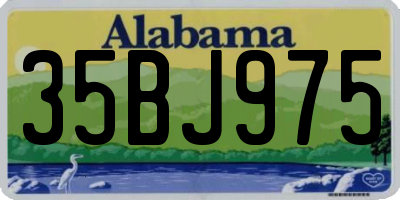 AL license plate 35BJ975
