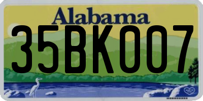 AL license plate 35BK007
