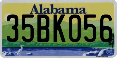 AL license plate 35BK056