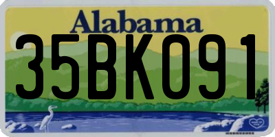 AL license plate 35BK091