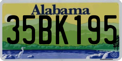 AL license plate 35BK195