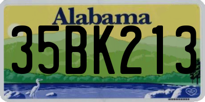 AL license plate 35BK213