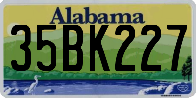 AL license plate 35BK227
