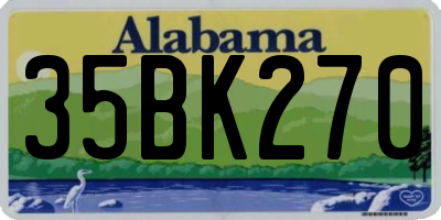 AL license plate 35BK270