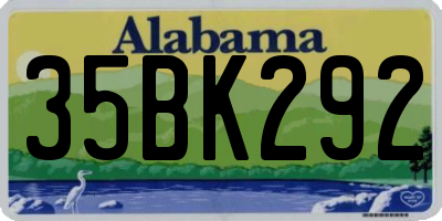 AL license plate 35BK292