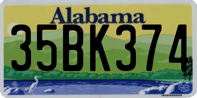 AL license plate 35BK374