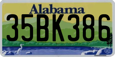 AL license plate 35BK386