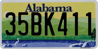 AL license plate 35BK411