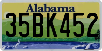 AL license plate 35BK452