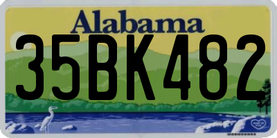 AL license plate 35BK482