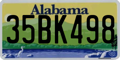 AL license plate 35BK498