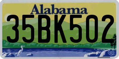 AL license plate 35BK502