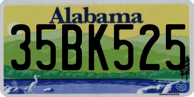 AL license plate 35BK525