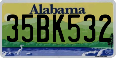 AL license plate 35BK532