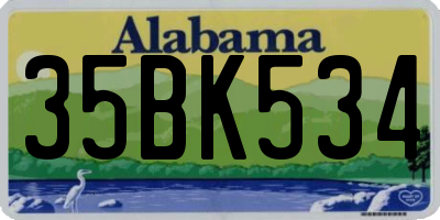 AL license plate 35BK534
