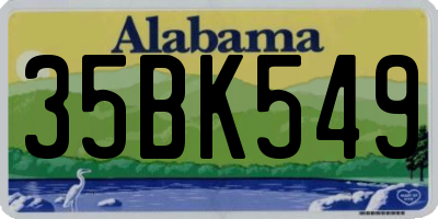 AL license plate 35BK549
