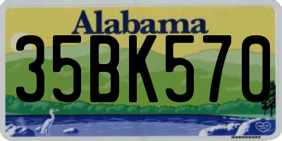 AL license plate 35BK570