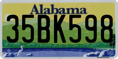 AL license plate 35BK598