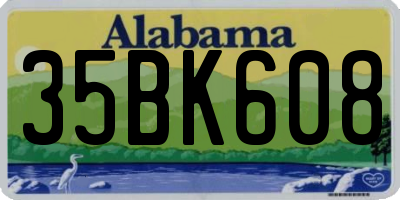 AL license plate 35BK608