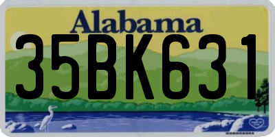 AL license plate 35BK631