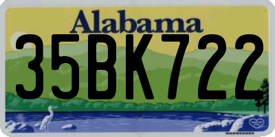AL license plate 35BK722