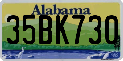 AL license plate 35BK730