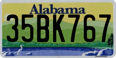 AL license plate 35BK767