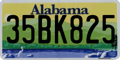 AL license plate 35BK825