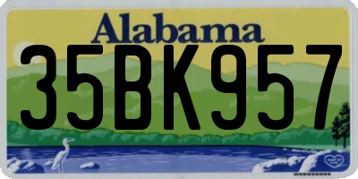 AL license plate 35BK957