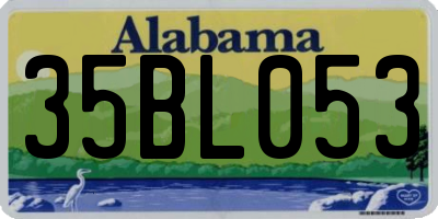AL license plate 35BL053