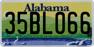AL license plate 35BL066
