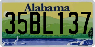 AL license plate 35BL137