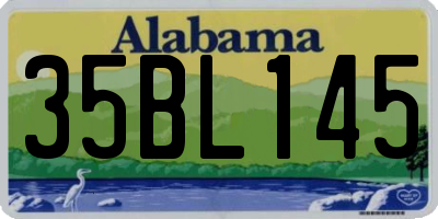 AL license plate 35BL145