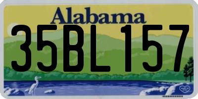 AL license plate 35BL157