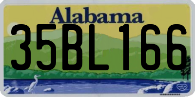 AL license plate 35BL166