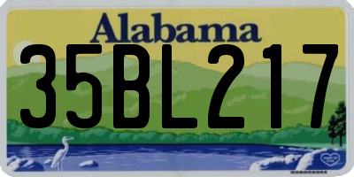 AL license plate 35BL217