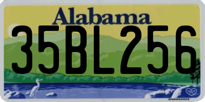 AL license plate 35BL256