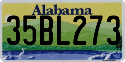 AL license plate 35BL273