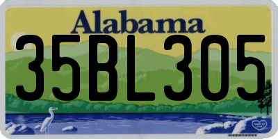 AL license plate 35BL305