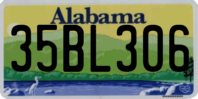 AL license plate 35BL306