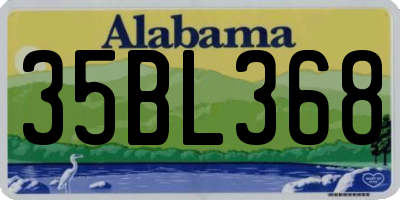 AL license plate 35BL368