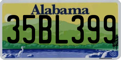 AL license plate 35BL399