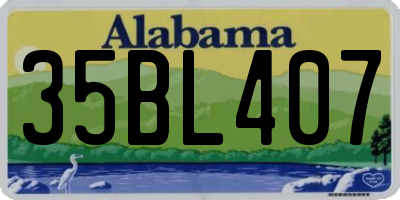 AL license plate 35BL407