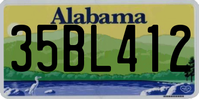 AL license plate 35BL412