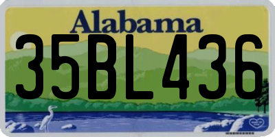 AL license plate 35BL436