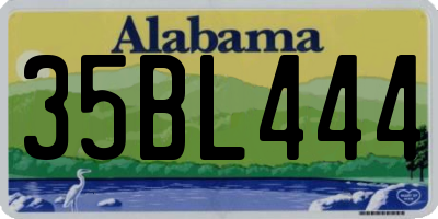 AL license plate 35BL444