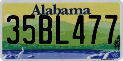 AL license plate 35BL477