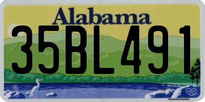 AL license plate 35BL491